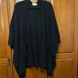 Black Textured‎ Women's Sweater